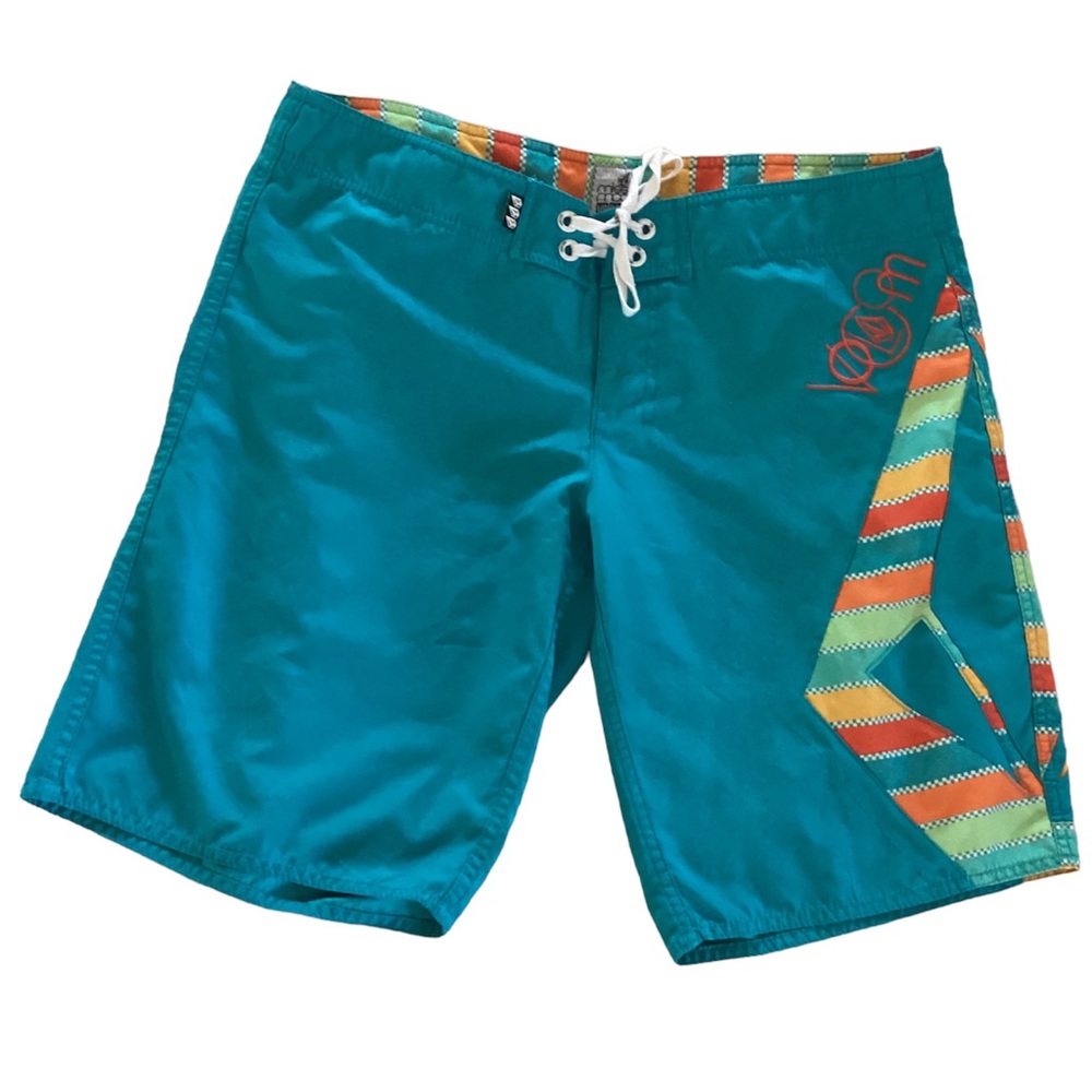 Volcom womens board shorts swim boardshorts turquoise blue Size 11